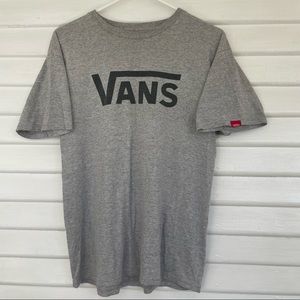 Vans | Classic Original Tee Shirt Mens Medium Gray Logo Top